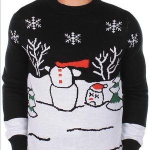 Tipsy Elves headless frosty snowman holiday sweater
